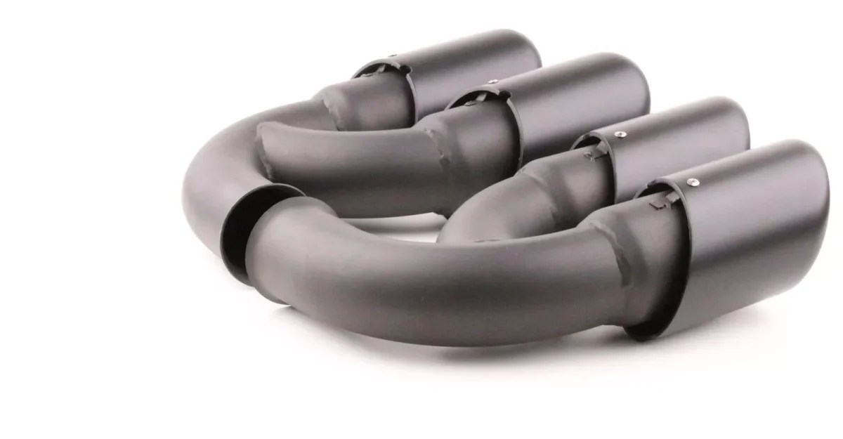 Terminali Sportivi Acciaio Inox Nero, per Porsche Cayenne V8 GTS Turbo S 10-14