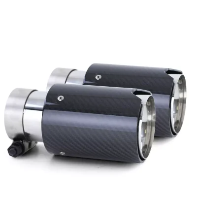 Terminali sport carbonio nero adatti, per BMW Serie 1 E81 E82 E87 E88