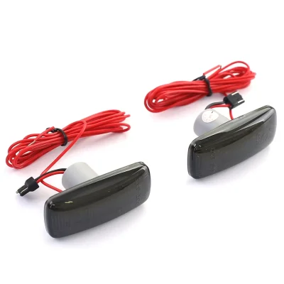 Frecce Laterali LED Lightbar Nere, per Dodge Grand Caravan 07-16 Lancia Flavia