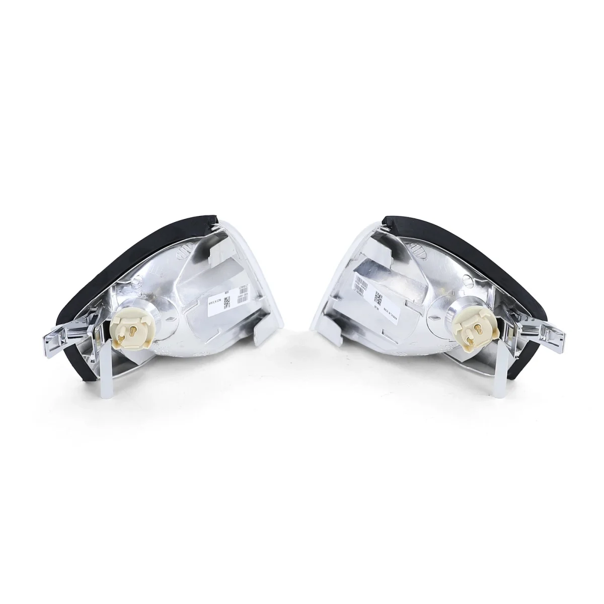 Coppia frecce vetro trasparente cromate, per Mercedes SL R129 89-01