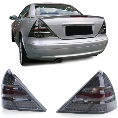 Luci posteriori vetro trasparente LED nero fumo, per Mercedes SLK R170 96-04