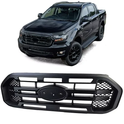 Griglia radiatore nera + doppio ponte adatta, per Ford Ranger T8 19-23 2.0 TDCi