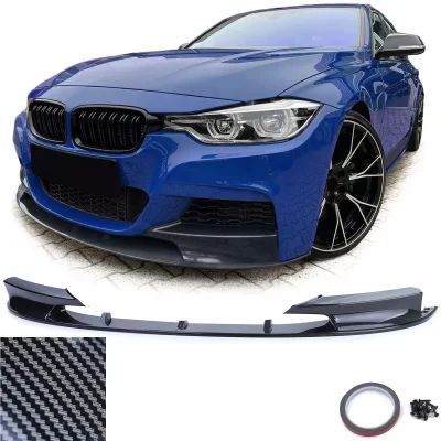 Spoiler anteriore Lippe, performance Carbon Look, per BMW Serie 3 F30 F31 11-19
