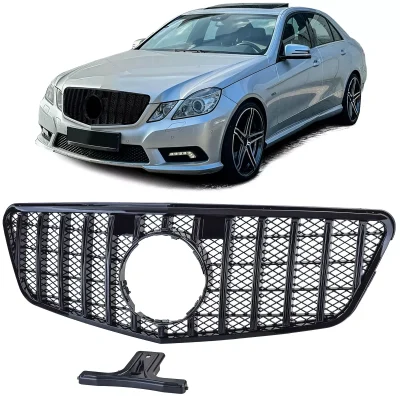 Griglia Sport nera lucida adatta, per Mercedes E W212 S212 Vorfacelift 09-13