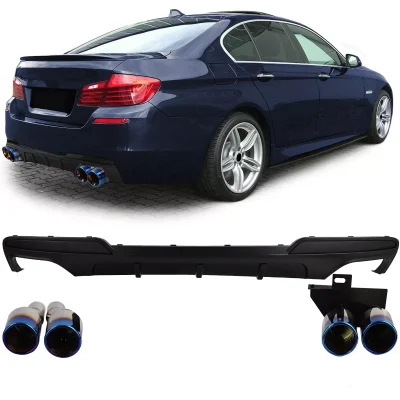Diffusore posteriore conversione + terminali titanio, per BMW F10 F11