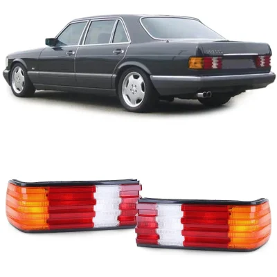 Coppia Fanali Posteriori Destra Sinistra, per Mercedes Classe S W126 79-91