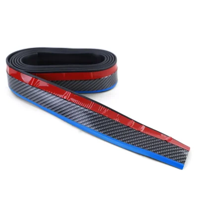 Lama Anteriore soglia universale flessibile 2, 5 m x 5 cm effetto carbonio blu