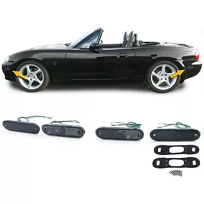 Kit Luci Laterali Riflettori Nero Fumo, per Mazda MX5 89-05