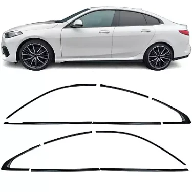 Set modanature Shadow Line nero lucido adatto, per BMW Serie 2 F44 Gran Coupé