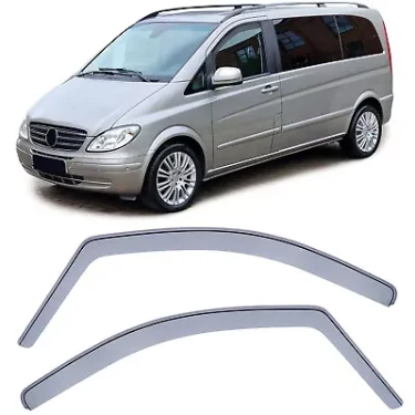 Deflettori Antivento Antivento Nero, per Mercedes Vito Viano W639 03-13