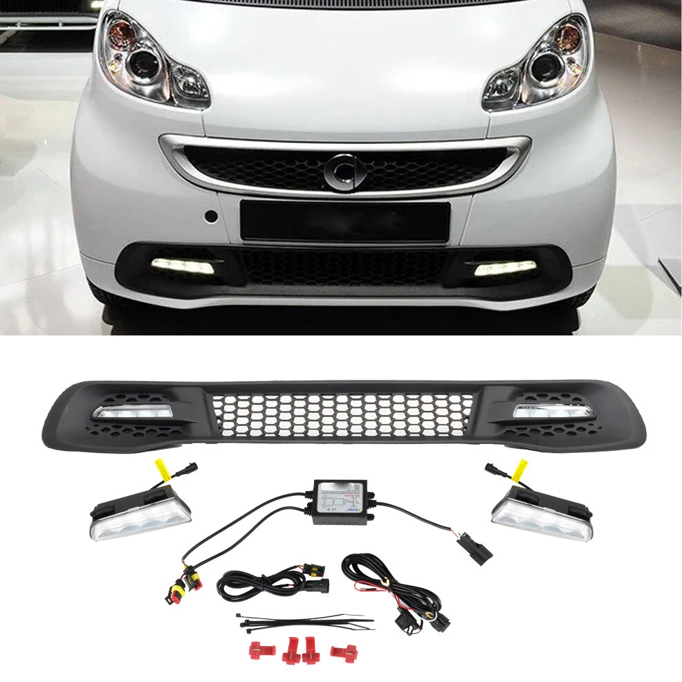 Griglia radiatore + luce diurna LED per Smart Fortwo 451 ED3 2012-