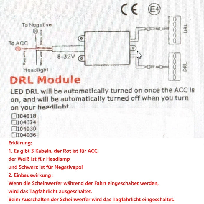 Griglia radiatore + luce diurna LED per Smart Fortwo 451 ED3 2012-