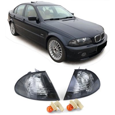Frecce Cristallo Nere per BMW Serie 3 E46 Berlina Touring 1998-2001, 1 Paio