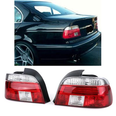 Fanali Posteriori Vetro Trasparente Rossi e Bianchi per BMW Serie 5 E39 Berlina