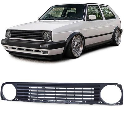 Griglia Senza Emblema Nera per Volkswagen Golf 2 (1983-1991)