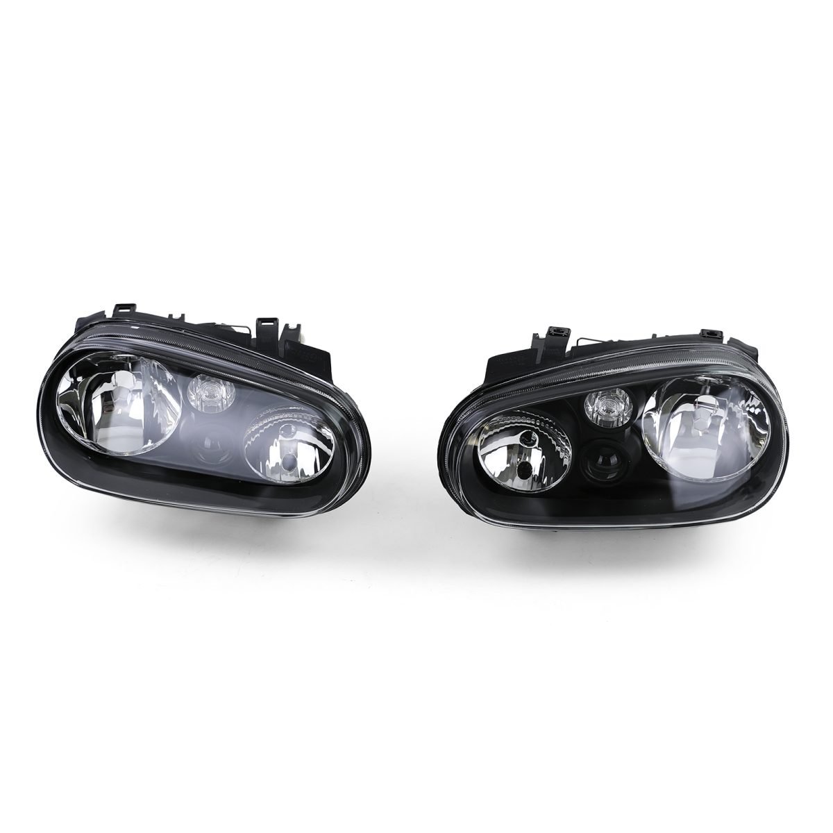 Fari Vetro Trasparente con Nebbiolo Set Nero per Volkswagen Golf IV 4 1997-2003
