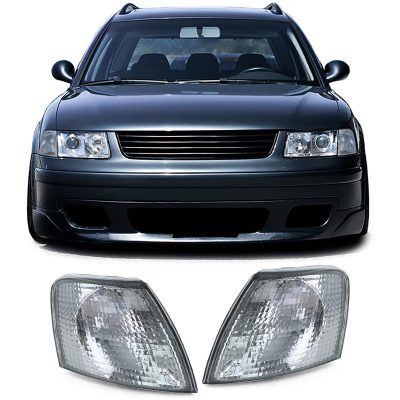 Frecce Nere Fumé Coppia Sinistra Destra per Volkswagen Passat 3B Berlina