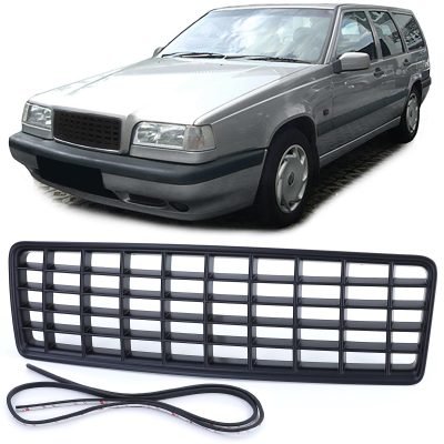 Griglia Anteriore Nera Senza Emblema per Volvo 850 (1991-1996) Alta Qualità