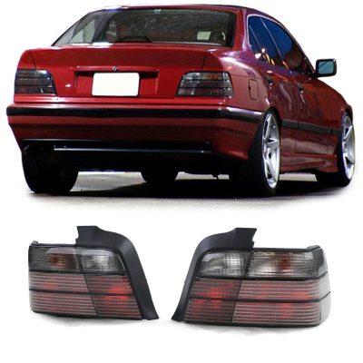 Fanali Posteriori Set Nero Fumè per BMW Serie 3 E36 Berlina 1990-1998