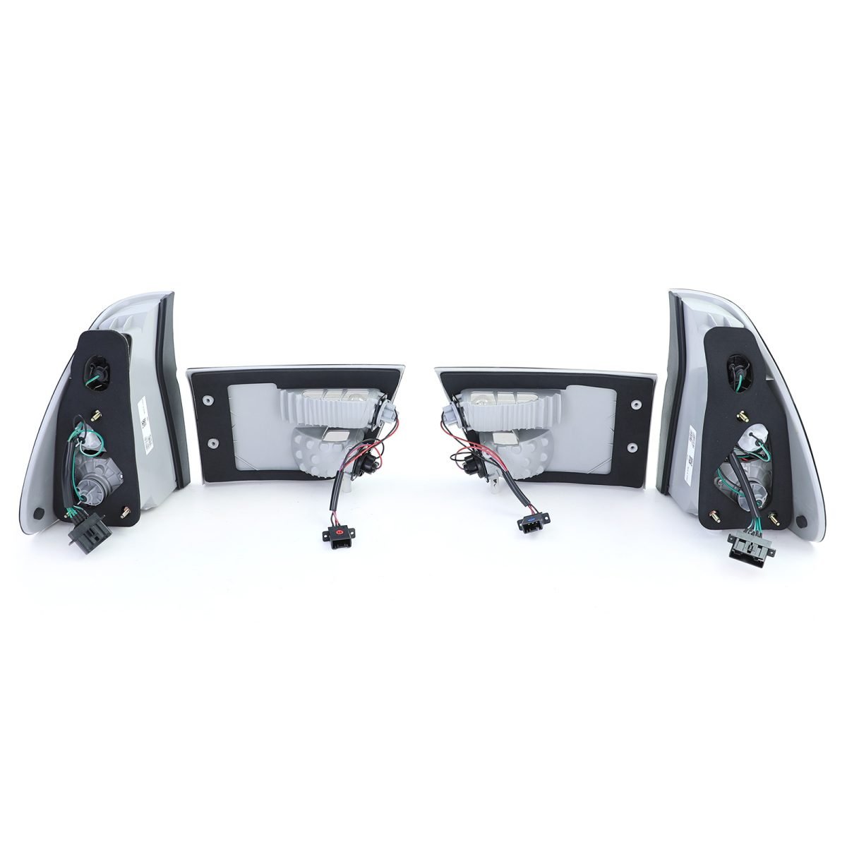 Fanali Posteriori Vetro Trasparente Set 4-teilg Argento Cromato per BMW X5 E53