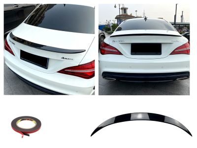 Spoiler Posteriore Nero Glans per Mercedes CLA C117 2013-2019