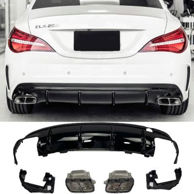 Diffusore Posteriore per Mercedes-Benz CLA-Kasse X117 C117 2013-2019