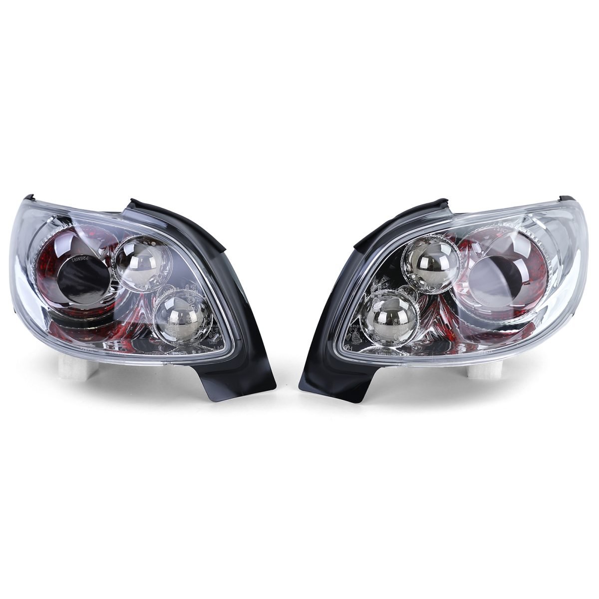 Fanali Posteriori in Design Cromato per Peugeot 206 CC Coupé Cabrio 2000-2007