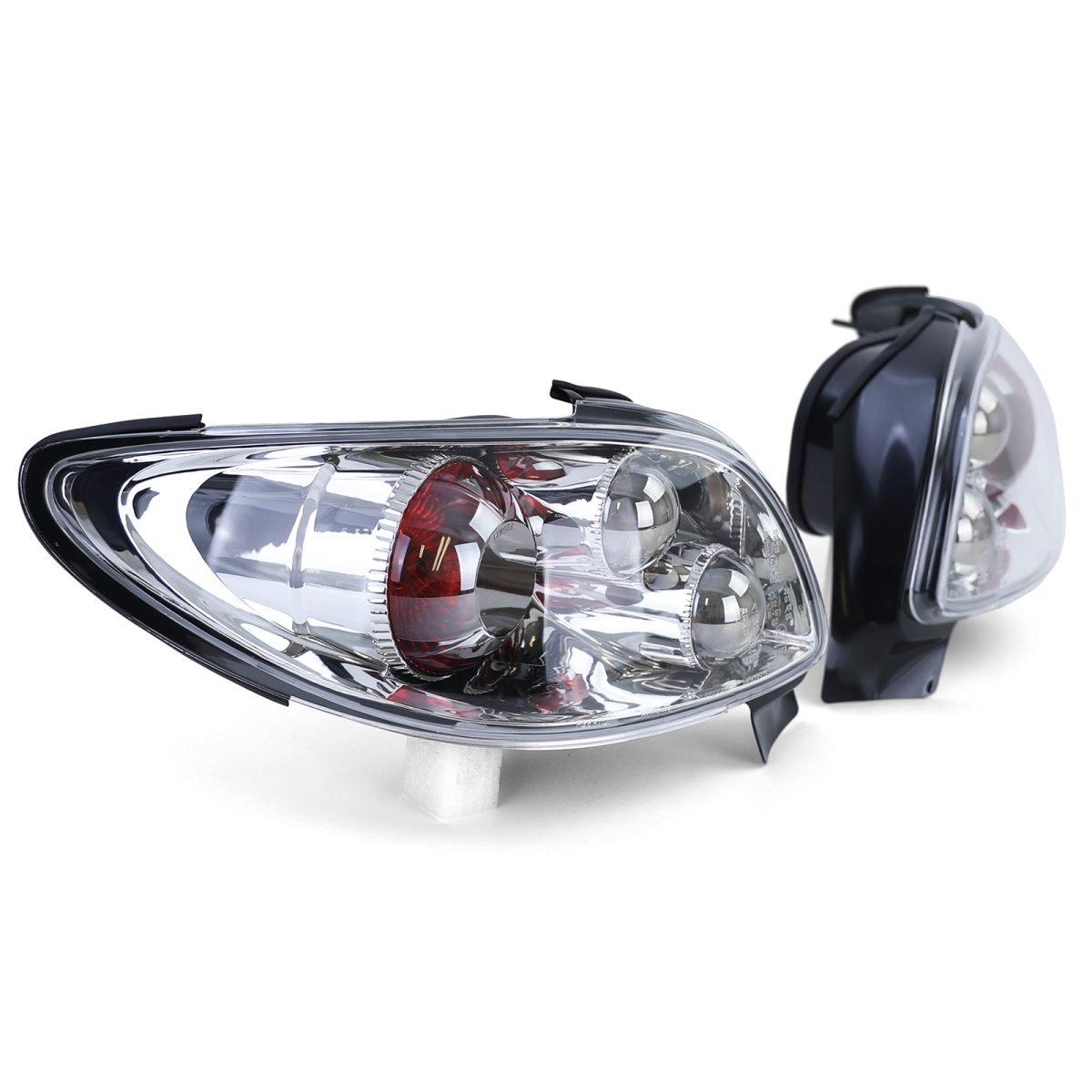 Fanali Posteriori in Design Cromato per Peugeot 206 CC Coupé Cabrio 2000-2007
