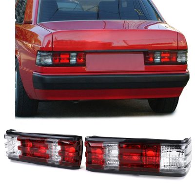 Fanali Posteriori Rossi e Bianchi per Mercedes 190 W201 1982-1993, Lato Destro