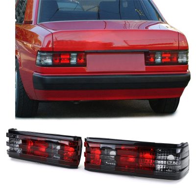 Fanali Posteriori Rossi Neri Cristallo per Mercedes 190 W201 1982-1993