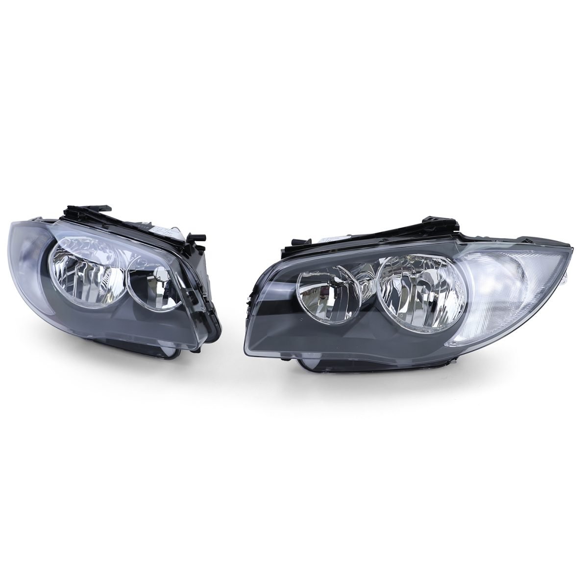 Fari Neri H7 H7 Coppia per BMW E81 E82 E87 E88 Dal 2004, Omologati E