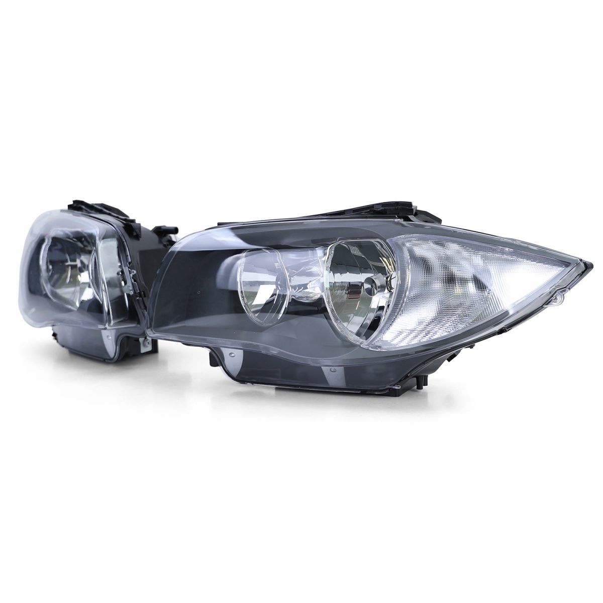 Fari Neri H7 H7 Coppia per BMW E81 E82 E87 E88 Dal 2004, Omologati E