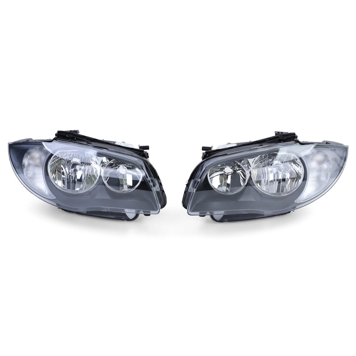Fari Neri H7 H7 Coppia per BMW E81 E82 E87 E88 Dal 2004, Omologati E