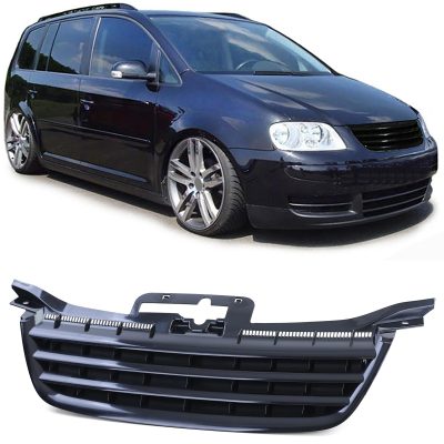 Griglia Anteriore Nera Senza Emblema per Volkswagen Touran 1T 03-06 e Caddy III