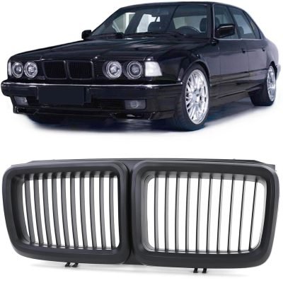 Griglia Anteriore Sportiva Nera per BMW Serie 7 E32 (1986-1994) in ABS