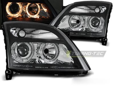 Fari Opel Vectra C 04.02-08.05 Angel Eyes Neri Anteriori Auto