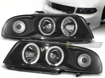 Fari Angel Eyes Nero per Audi A4 (11.94-12.98) - Fanali Anteriori