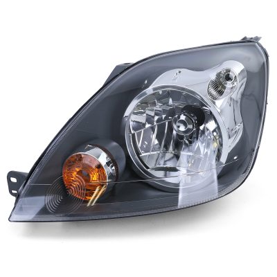 Fari H4 Neri con Motore Sinistro per Ford Fiesta JH JD 2005-2007