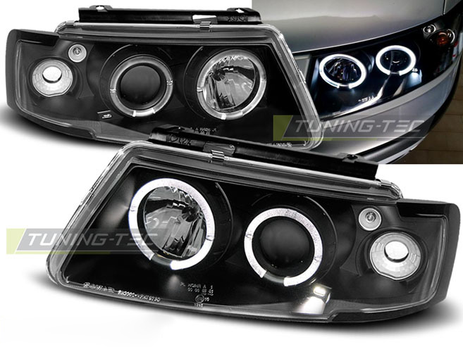 Fari Angel Eyes Nero per Volkswagen Passat B5 (11.96-08.00)