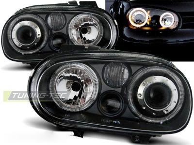 Fari Angel Eyes Nero per Volkswagen Golf 4 (09.97-09.03)