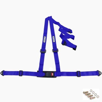Cinture Sportive 3 Punti Blu con E Segno Universali per Auto