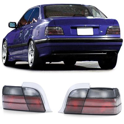 Fanali Posteriori Neri Fumé per BMW Serie 3 E36 Coupé Cabrio 90-99