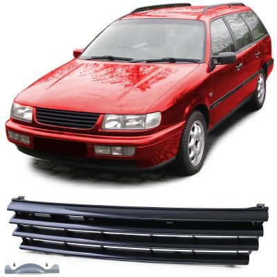 Griglia Sportiva Nera Senza Emblema per Volkswagen Passat 35i B4 1993-1997