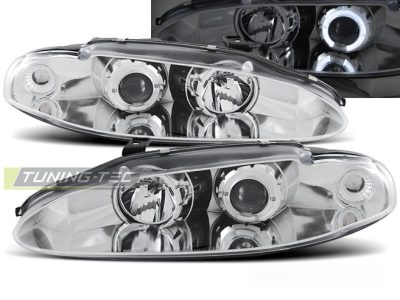 Mitsubishi Eclipse 06.95-96 Angel Eyes Cromato Fari Anteriori Universali