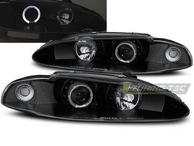 Mitsubishi Eclipse 06.95-96 Fanali Angel Eyes Neri Universali