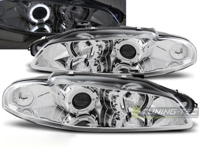 Mitsubishi Eclipse 97-12.98 Angel Eyes Cromato Universale Fanali Finitura Cromo