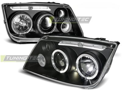 Fari Angel Eyes Nero per Volkswagen Bora (1998-2005)