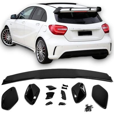 Spoiler Tetto Alettone Posteriore Nero per Mercedes Classe A W176 2012-2018