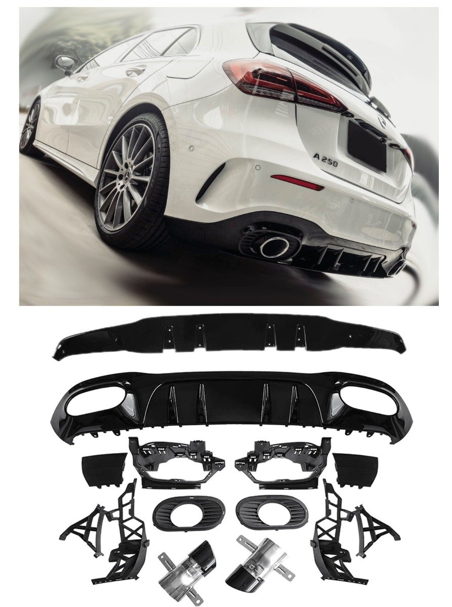 Diffusore Posteriore per Mercedes-Benz Kompaktlimousine W177 2018-2026