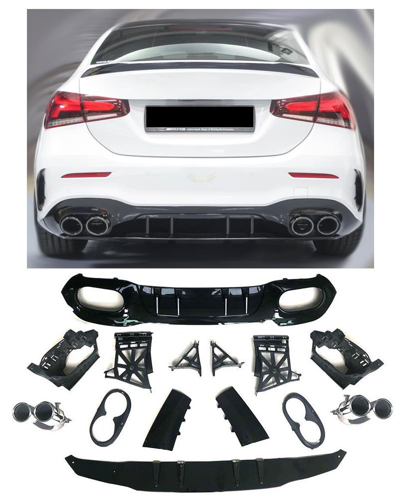 Diffusore Posteriore per Mercedes-Benz Classe A Limo V177 2018-2026